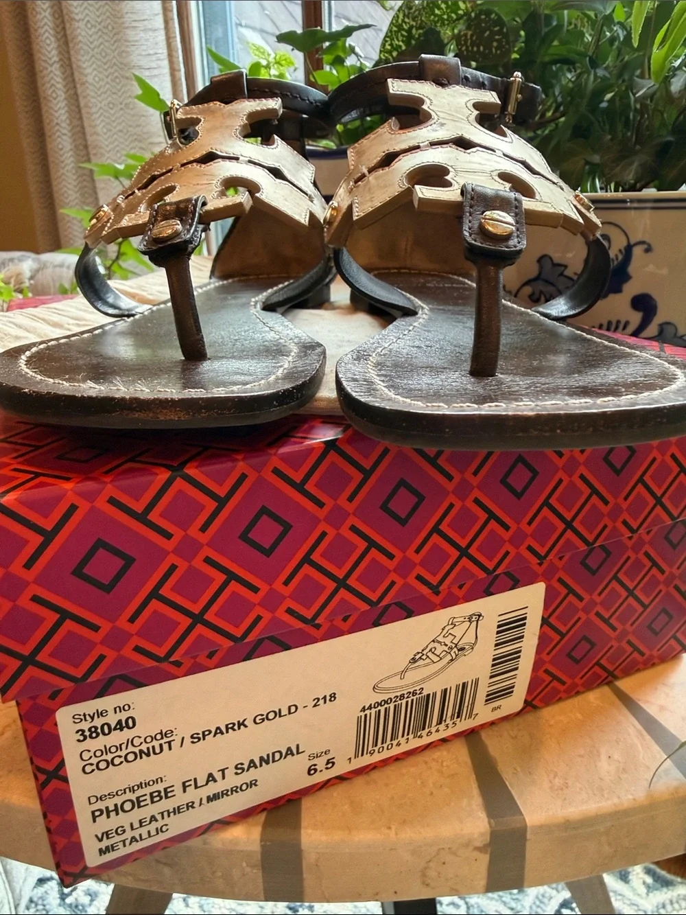🌴🥥⭐️ Tory Burch Phoebe Flat Sandal